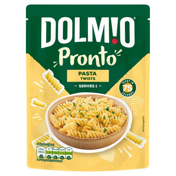Dolmio Pasta Pronto Twists Microwave Pouch Dolmio UK Dolmio Pasta Pronto Twists Microwave Pouch Dolmio UK