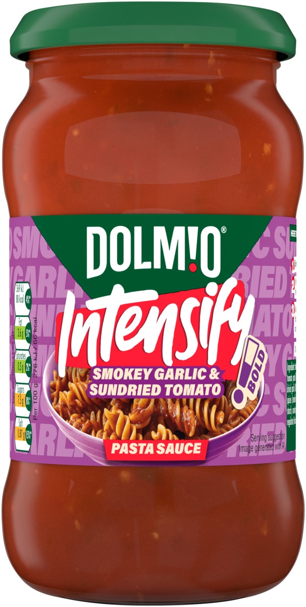 Dolmio Intensify Pasta Sauce Smokey Garlic and Sundried Tomatoes 400g