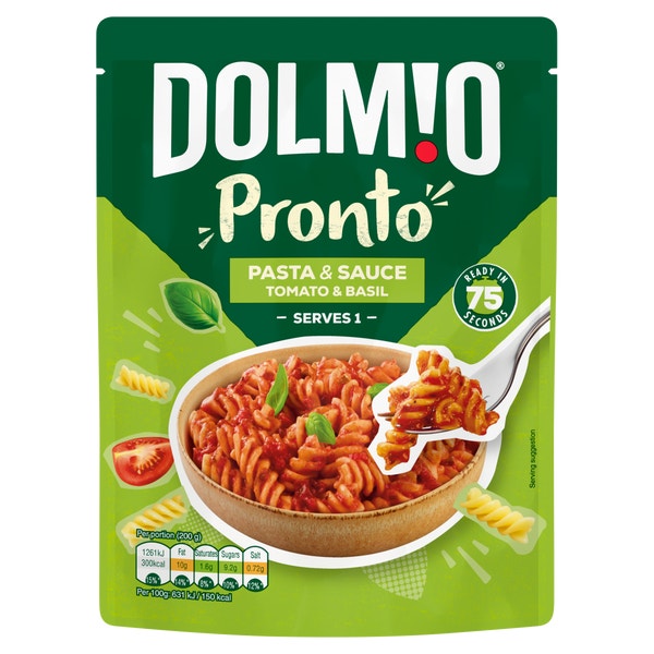 Dolmio Pasta Pronto Tomato Basil Microwave Fusilli Dolmio UK Dolmio Pasta Pronto Tomato Basil Microwave Fusilli Dolmio UK