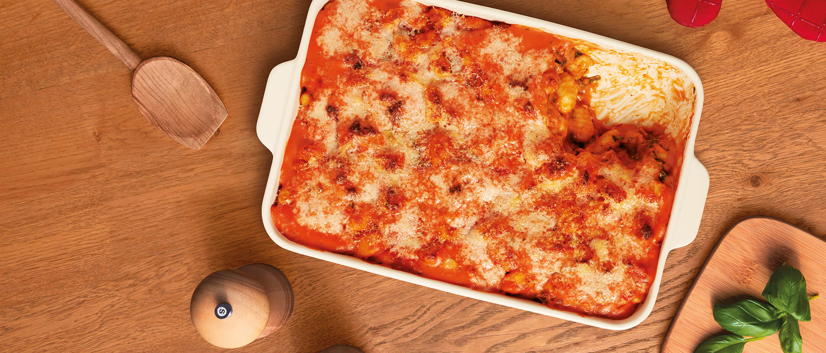 Chicken, Spinach and Parmesan Gnocchi Bake